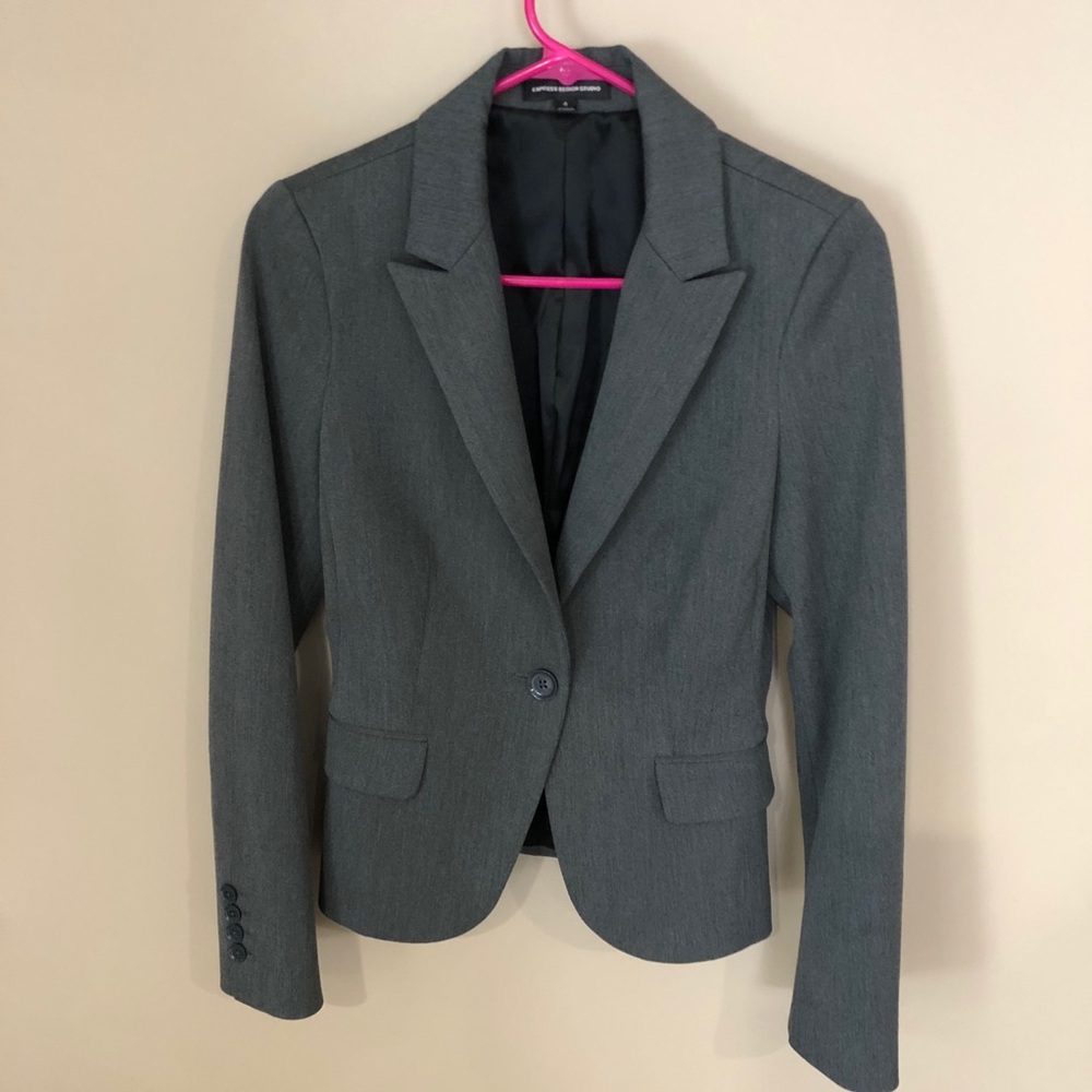 Express Design Studio. Size 4 Grey Blazer - image 1